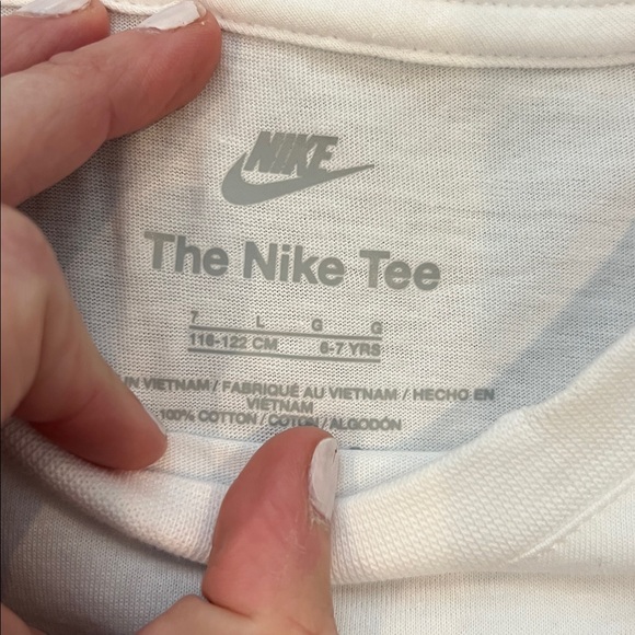 Nike Kids White and Red Wizard Graphic Long Sleeve Tee - Picture 2 of 2